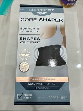 Copper Fit Core Shaper Waist Support - Charcoal (L/XL)